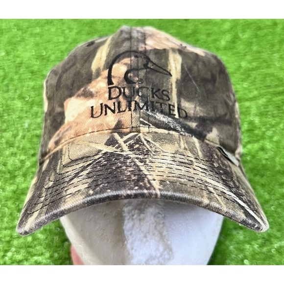 Mossy Oak Other - Ducks Unlimited Hat Camo Mossy‎ Oak Cap Wetland Adjustable EUC Outdoor Caps